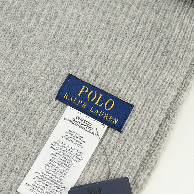ラルフローレン マフラー ユニセックス ブランド RALPH LAUREN PC1269 グレー系 小物 RALPC1269021