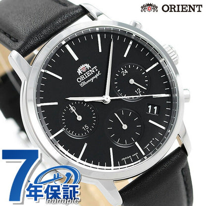オリエント 腕時計 クロノグラフ 日本製 メンズ 腕時計 RN-KV0303B ORIENT ブラック RN-KV0303B