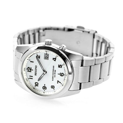 Citizen Regno Eco Drive Solar Radio Watch White Arabia RS25-0482H Watch Brand Men&