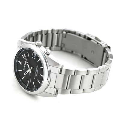 Citizen Regno Eco Drive Solar Radio Watch Black Bar Index RS25-0483H Wristwatch Brand Men&