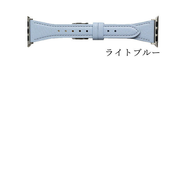 アップルウォッチ バンド レディース 細め スリム スコッチガード 牛革 撥水 38mm 40mm 41mm RWM024-524 RWM024-524