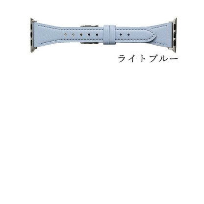 アップルウォッチ バンド レディース 細め スリム スコッチガード 牛革 撥水 38mm 40mm 41mm RWM024-524 RWM024-524