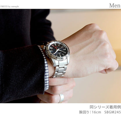 グランドセイコー 腕時計 ブランド スポーツ コレクション メカニカル GMT 自動巻き 機械式 メンズ SBGM245 SEIKO ミッドナイトブルー SBGM245