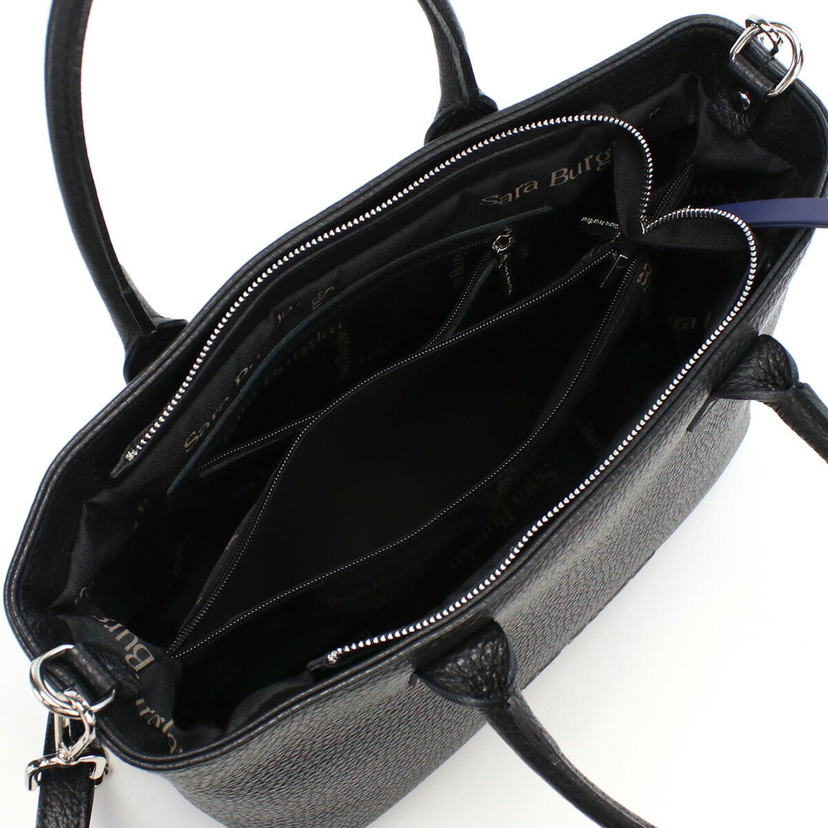 サラバーグラー トートバッグ レディース REGINA BUFALO レザー イタリア 75 NERO ブラック バッグ SBR075011