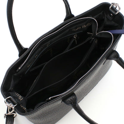 サラバーグラー トートバッグ レディース REGINA BUFALO レザー イタリア 75 NERO ブラック バッグ SBR075011