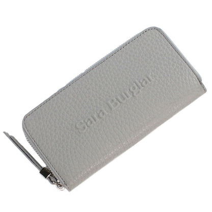 サラバーグラー 長財布ラウンドファスナー レディース BUFALO LOGO レザー イタリア 110L GRIGIO グレー系 財布 SBR110L031