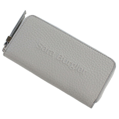 サラバーグラー 長財布ラウンドファスナー レディース BUFALO LOGO レザー イタリア 110L GRIGIO グレー系 財布 SBR110L031
