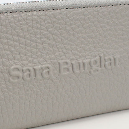 サラバーグラー 長財布ラウンドファスナー レディース BUFALO LOGO レザー イタリア 110L GRIGIO グレー系 財布 SBR110L031