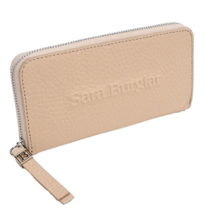 サラバーグラー 長財布ラウンドファスナー レディース BUFALO LOGO レザー イタリア 110L NUDE ピンク系 財布 SBR110L041
