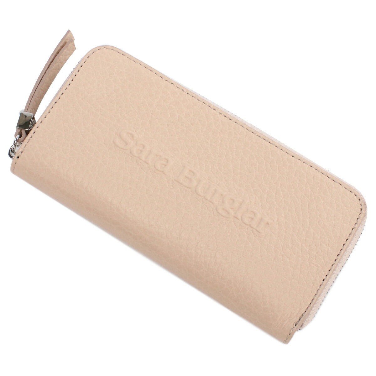 サラバーグラー 長財布ラウンドファスナー レディース BUFALO LOGO レザー イタリア 110L NUDE ピンク系 財布 SBR110L041