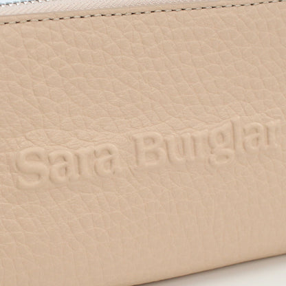 サラバーグラー 長財布ラウンドファスナー レディース BUFALO LOGO レザー イタリア 110L NUDE ピンク系 財布 SBR110L041