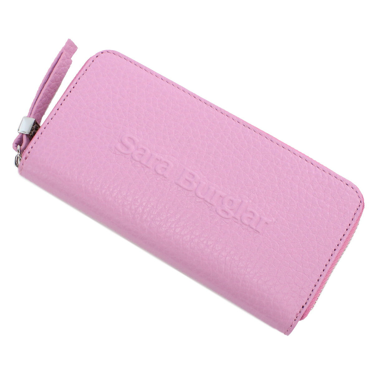 サラバーグラー 長財布ラウンドファスナー レディース BUFALO LOGO レザー イタリア 110L GLICINE ピンク系 財布 SBR110L051