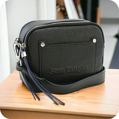 サラバーグラー 斜め掛けショルダーバッグ レディース REGINA BUFALO レザー イタリア 916 NERO ブラック バッグ SBR916011
