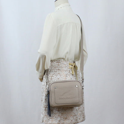 サラバーグラー 斜め掛けショルダーバッグ レディース REGINA BUFALO レザー イタリア 916 TAUPE グレー系 バッグ SBR916021