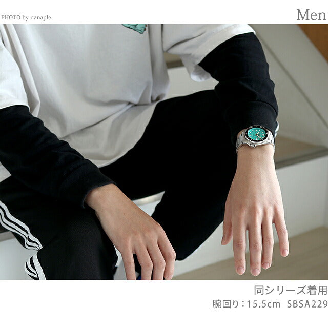 アウトレット セイコー5 スポーツ SKX Series 自動巻き 機械式 腕時計 ブランド メンズ レディース SEIKO SBSA225 アナログ ブラック 黒 日本製 OL-SBSA225