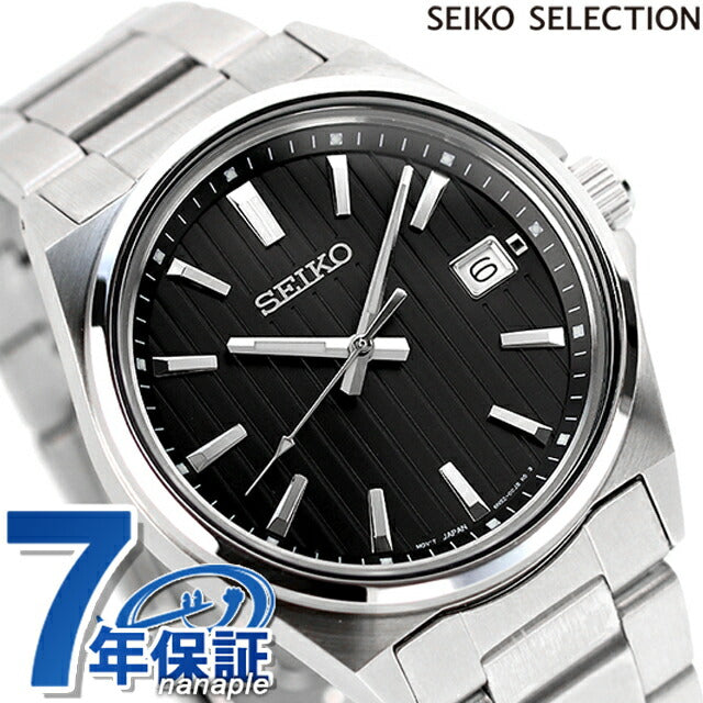 精子选择石英观看品牌男士有限模型Seiko SBTH005模拟黑色SBTH005