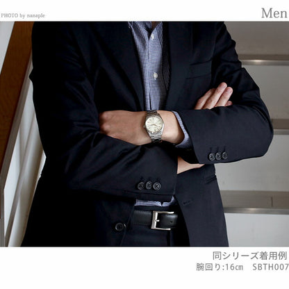 セイコーセレクション メンズ アナログクオーツ デイデイトSシリーズ クオーツ 腕時計 ブランド メンズ SEIKO SELECTION SBTH007 アナログ アイボリー SBTH007