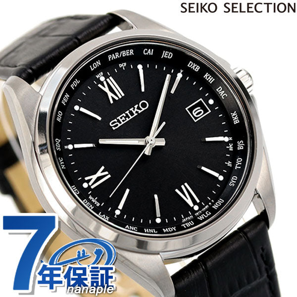 精工观看太阳能无线电钛世界时间观看品牌的日本制造SBTM297 Seiko SBTM297