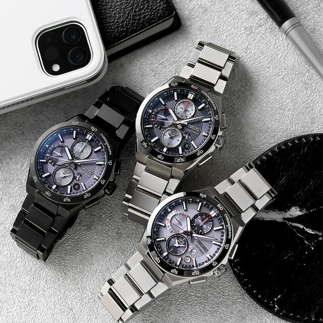 Seiko Astron NEXTER 5X Dual Time Chronograph Radio Solar Watch Brand Men&