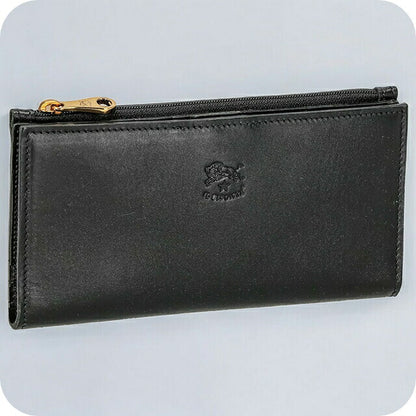 イルビゾンテ 長財布 メンズ レディース ブランド IL BISONTE SCW068PG0003 ブラック SCW068PG0003-BK150-E