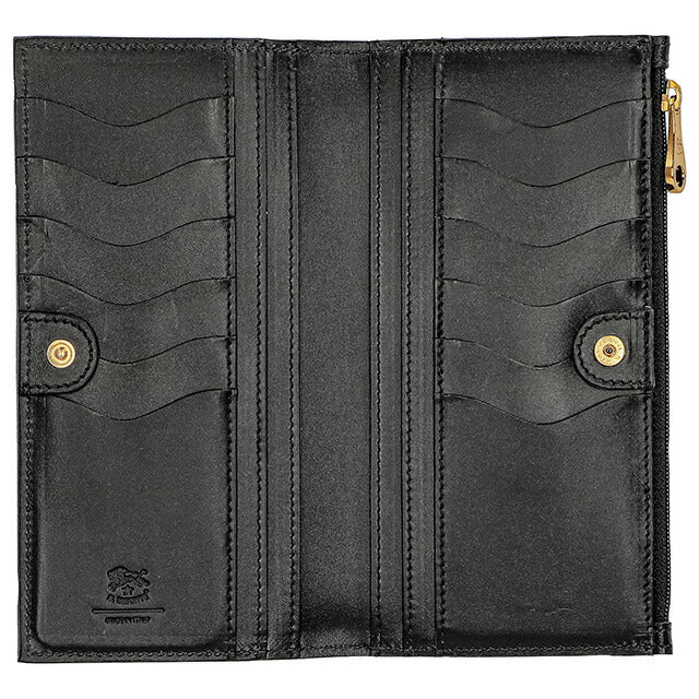 イルビゾンテ 長財布 メンズ レディース ブランド IL BISONTE SCW068PG0003 ブラック SCW068PG0003-BK150-E