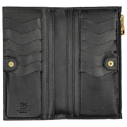 イルビゾンテ 長財布 メンズ レディース ブランド IL BISONTE SCW068PG0003 ブラック SCW068PG0003-BK150-E