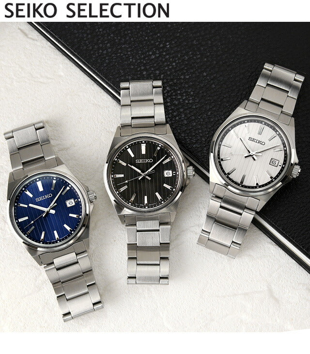 精子选择石英观看品牌男士有限模型精工模拟黑色可从Seiko-SBTH中选择