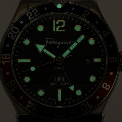 サルヴァトーレ フェラガモ 1898 クオーツ 腕時計 ブランド メンズ GMT SFDU00419 アナログ ブラック 黒 スイス製 SFDU00419