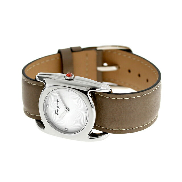 サルヴァトーレ フェラガモ ヴァラ クオーツ 腕時計 ブランド レディース Salvatore Ferragamo SFEL00219 アナログ シルバー グレージュ SFEL00219