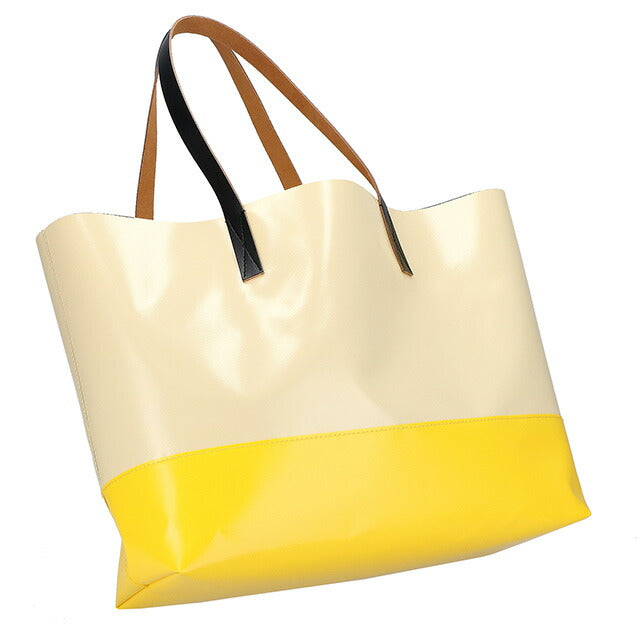 MARNI イエロークリームトートバッグ マルニ トートバッグ/ショッピングバッグ バッグ メンズ