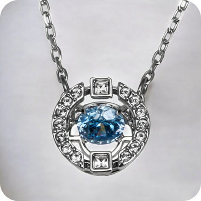 スワロフスキー ネックレス レディース ブランド SWAROVSKI 5279425 シルバー/ブルー SK-5279425