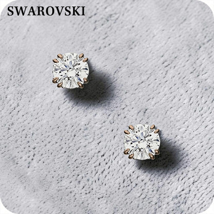 Swarovski earrings for women brand SWAROVSKI studs for both ears 5648994 Rose gold accessories