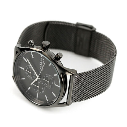 スカーゲン ホルスト 42mm クロノグラフ メンズ 腕時計 ブランド SKW6608 HOLST ガンメタル SKW6608