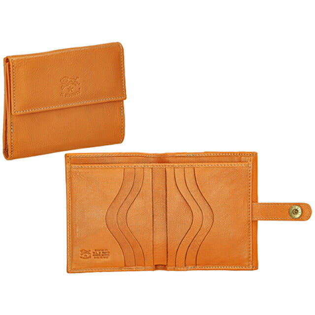 イルビゾンテ 二つ折り財布 メンズ レディース ブランド IL BISONTE SMW044PV0005 キャメル SMW044PV0005-CA106-B