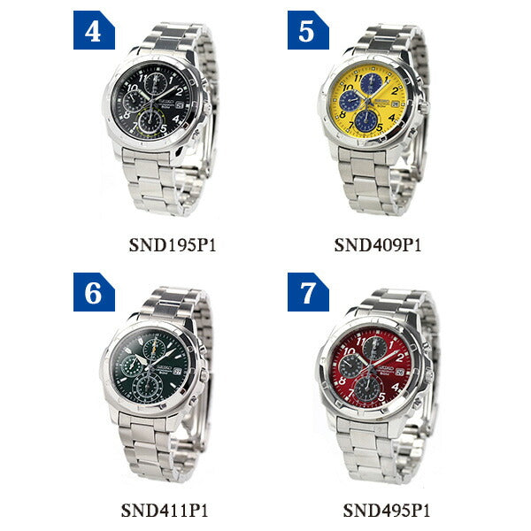 Seiko Reverse Import Chronograph SND195 SEIKO Watch Brand Overseas Model Men&