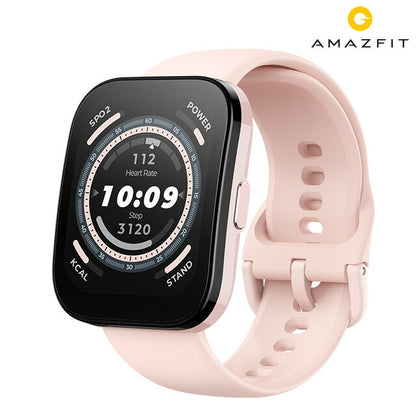 アマズフィット Bip 5 充電式クオーツ スマートウォッチ ブランド メンズ レディース Bluetooth Amazfit SP170064C201 デジタル パステルピンク SP170064C201