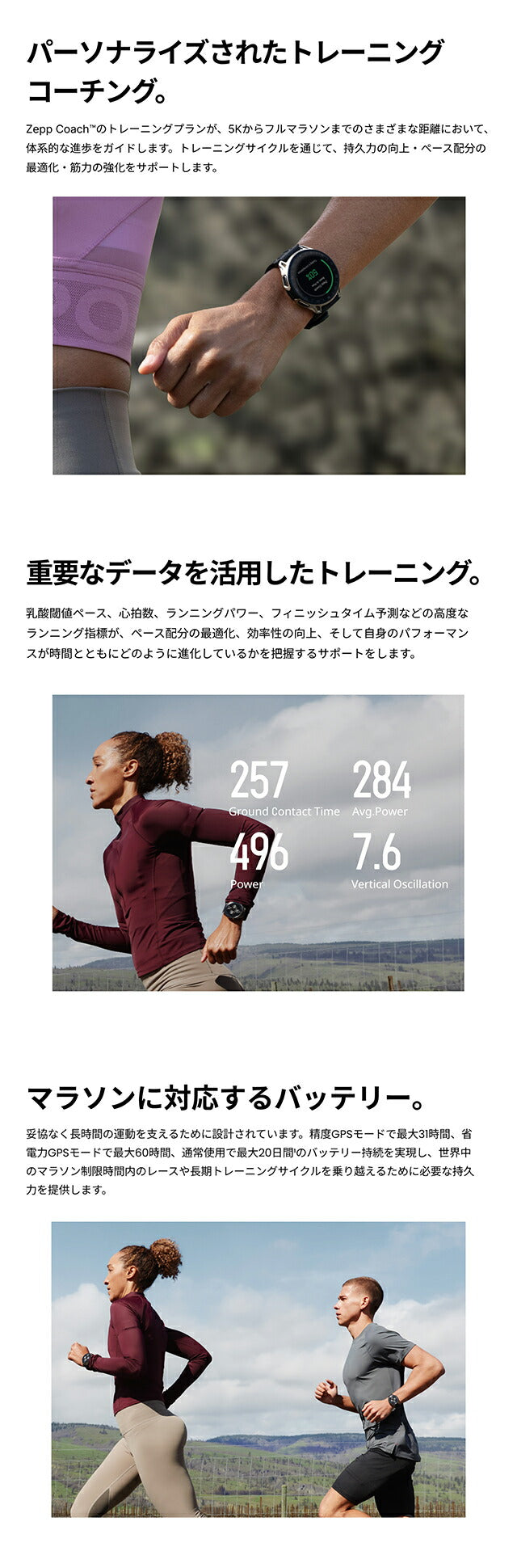 SP170083-C245 ｜ アマズフィット チーター 2 プロ 充電式クォーツ