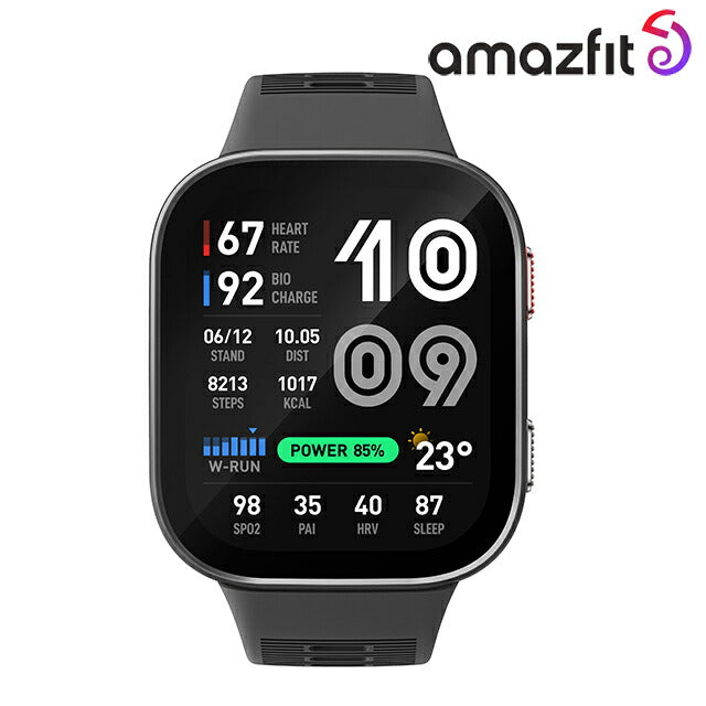 【新品】アマズフィット Amazfit 腕時計 SP170085-C256 ビップ マックス カーボングレー Bip Max 充電式クォーツ ブラックxグレー デジタル表示 SP170085-C256 ｜ アマズフィット ビップ マックス カーボングレー