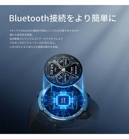 ミブロ Mibro A2 充電式クオーツ スマートウォッチ ブランド メンズ レディース Bluetooth mibro SP380007-C01 デジタル SP380007-C01