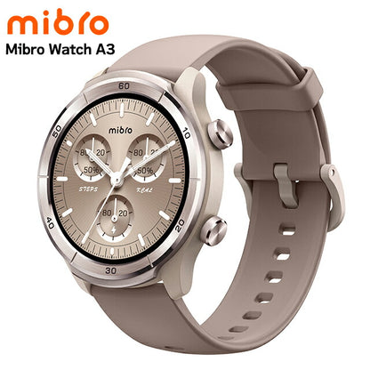 ミブロ A3 Mocha 充電式クォーツ スマートウォッチ ブランド メンズ レディース Bluetooth mibro SP380014-C233 デジタル ベージュ モカ SP380014-C233