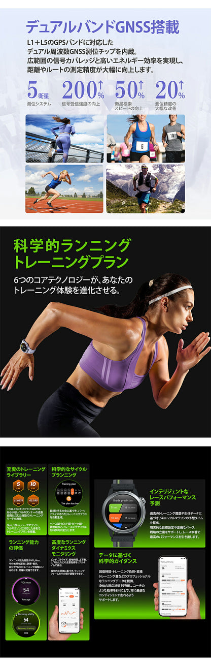 ミブロ GS Active2 スマートウォッチ ブランド メンズ レディース Bluetooth 替えベルト mibro SP380015-C237 デジタル パープル SP380015-C237