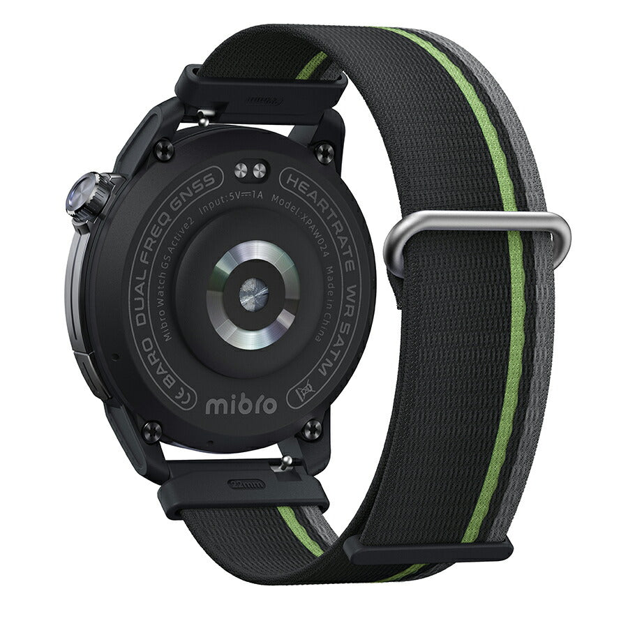 ミブロ GS Active2 スマートウォッチ ブランド メンズ レディース Bluetooth 替えベルト mibro SP380015-C22 デジタル ダークグレー SP380015-C22