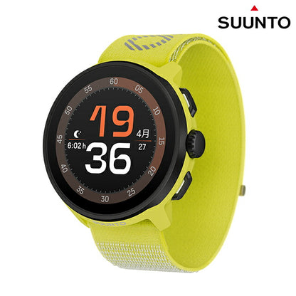 スント RUN LIME 充電式クォーツ スマートウォッチ ブランド メンズ レディース SUUNTO SS051111000 デジタル ブラック イエロー 黒 SS051111000