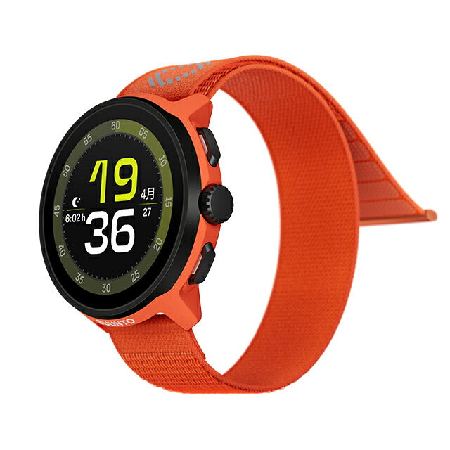 スント RUN CORAL ORANGE 充電式クォーツ スマートウォッチ ブランド メンズ レディース SUUNTO SS051112000 デジタル ブラック オレンジ SS051112000