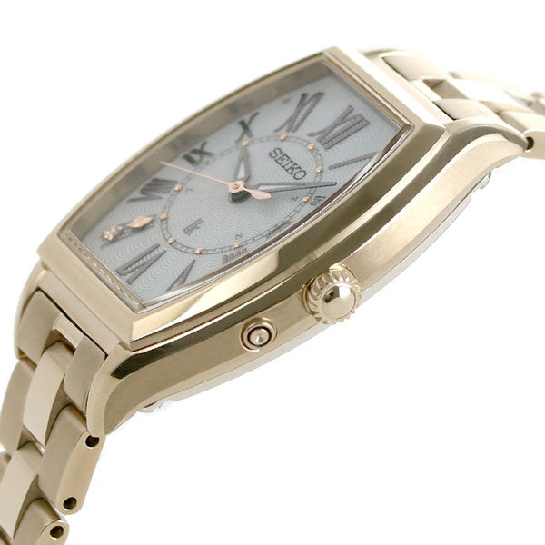 Seiko Rukia Titanium Solar Radio Ikeda Elaiza Wearing Model SSQW046 SEIKO Lady Gold Women&