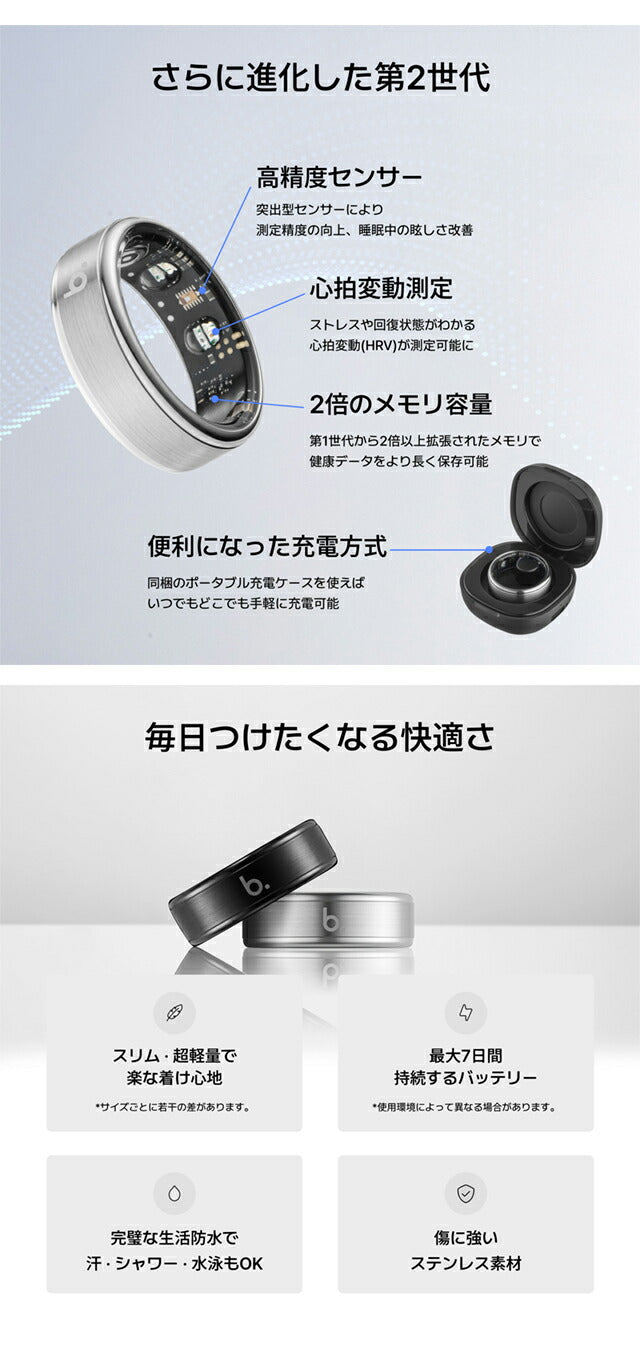 STAINLESS-RING2 ｜ ブリング G2 第二世代 充電式クォーツ