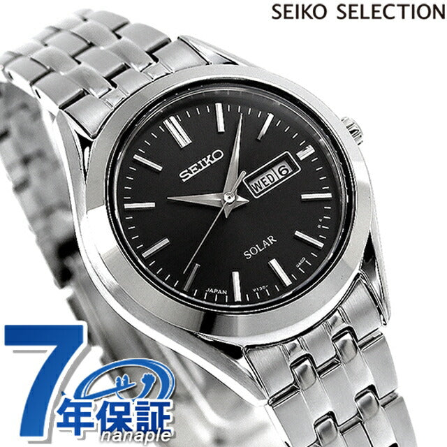 女性的精工手表品牌太阳能STPX031 Seiko Black STPX031