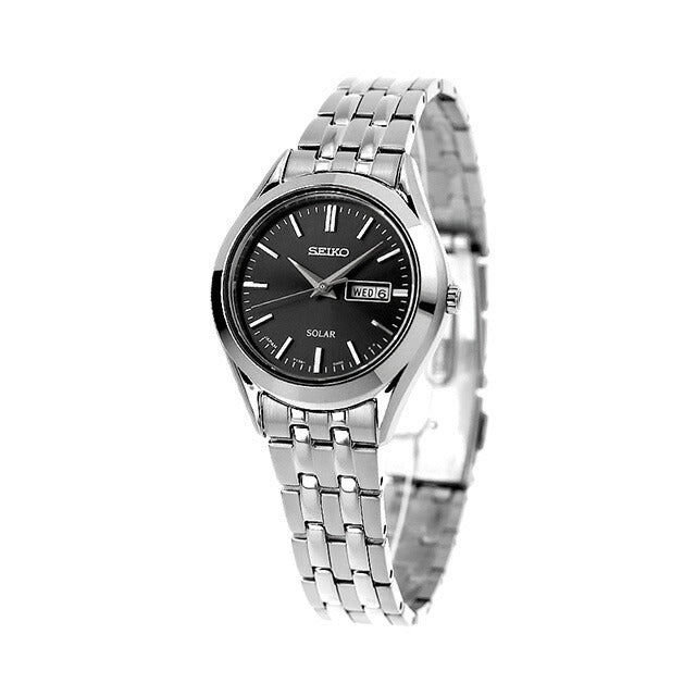 女性的精工手表品牌太阳能STPX031 Seiko Black STPX031