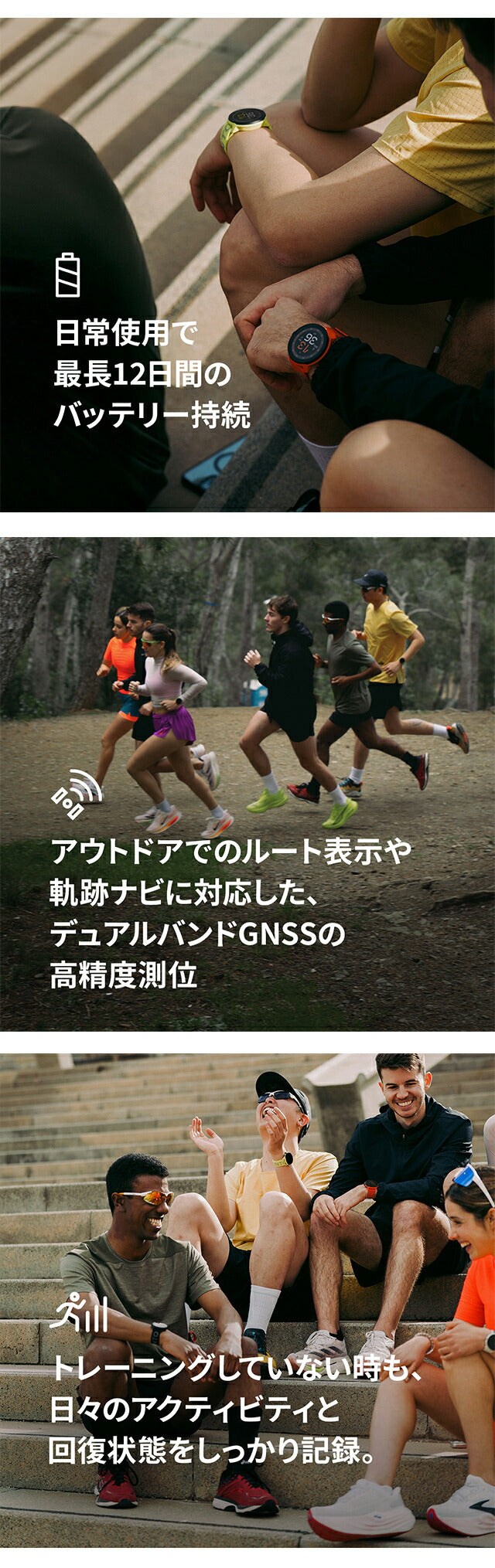スント RUN ALL BLACK 充電式クォーツ スマートウォッチ ブランド メンズ レディース SUUNTO SS051109000 デジタル ブラック 黒 SS051109000