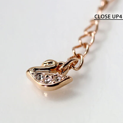 スワロフスキー ネックレス レディース ブランド SWAROVSKI Swan ペンダント スワロフスキー 動物 5204133 ブラック ローズゴールド SW-5204133